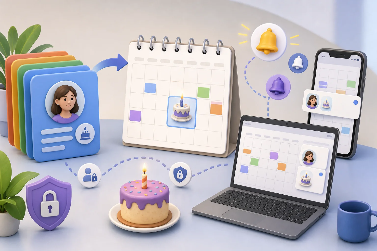 Gérer les anniversaires avec Google Agenda et Contacts