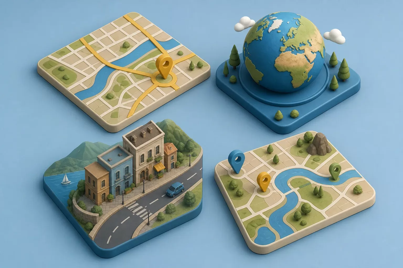 Google Maps, Earth, Street View et My Maps : différences