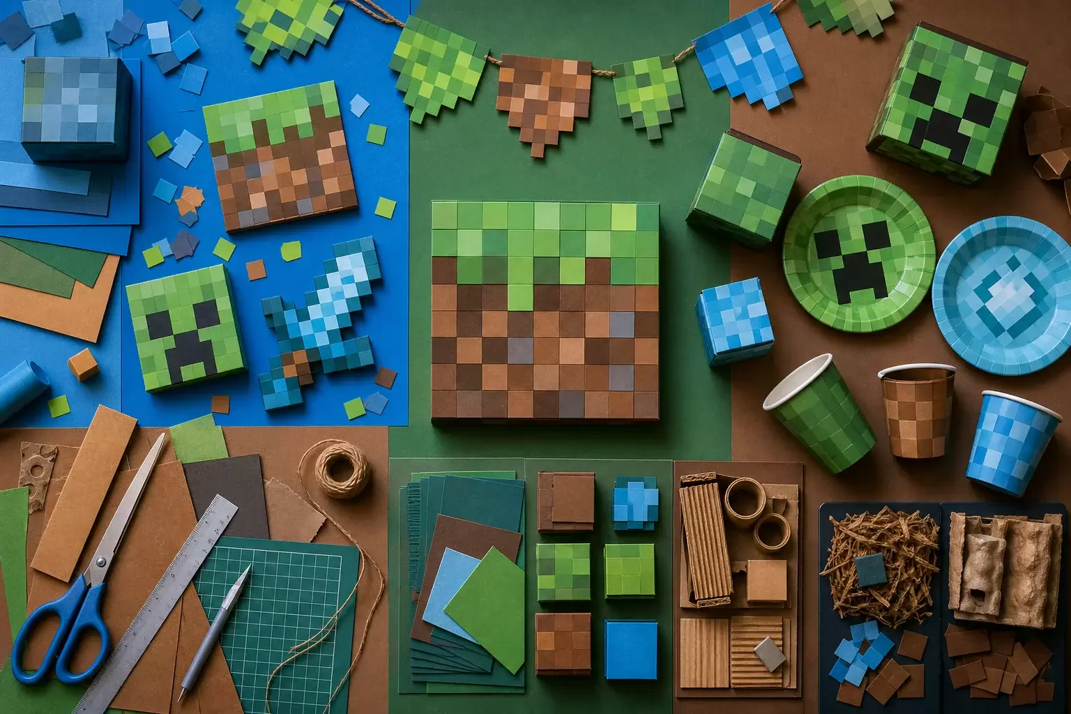 Décoration Minecraft DIY et idées à imprimer