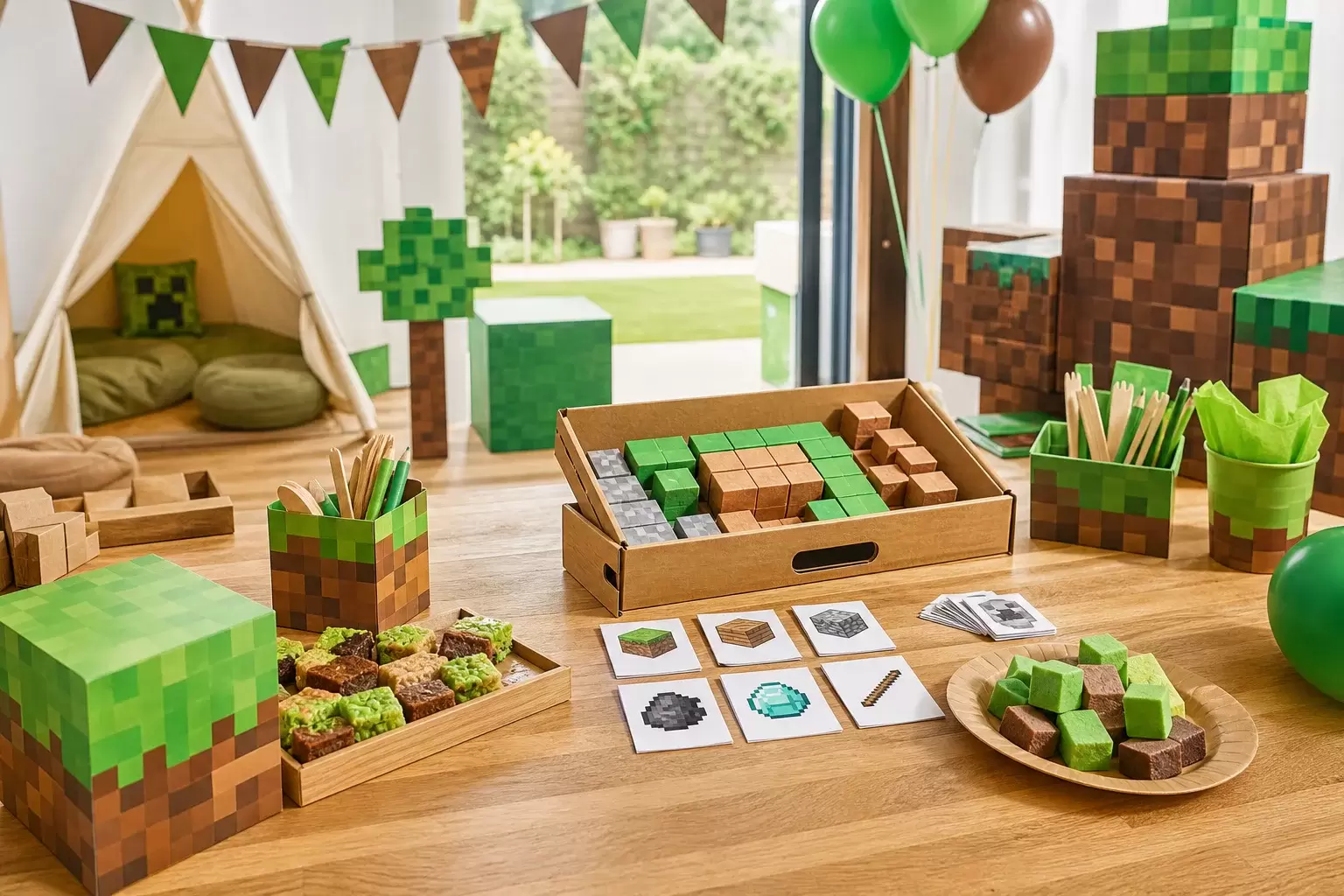 Organiser un anniversaire Minecraft pour enfant
