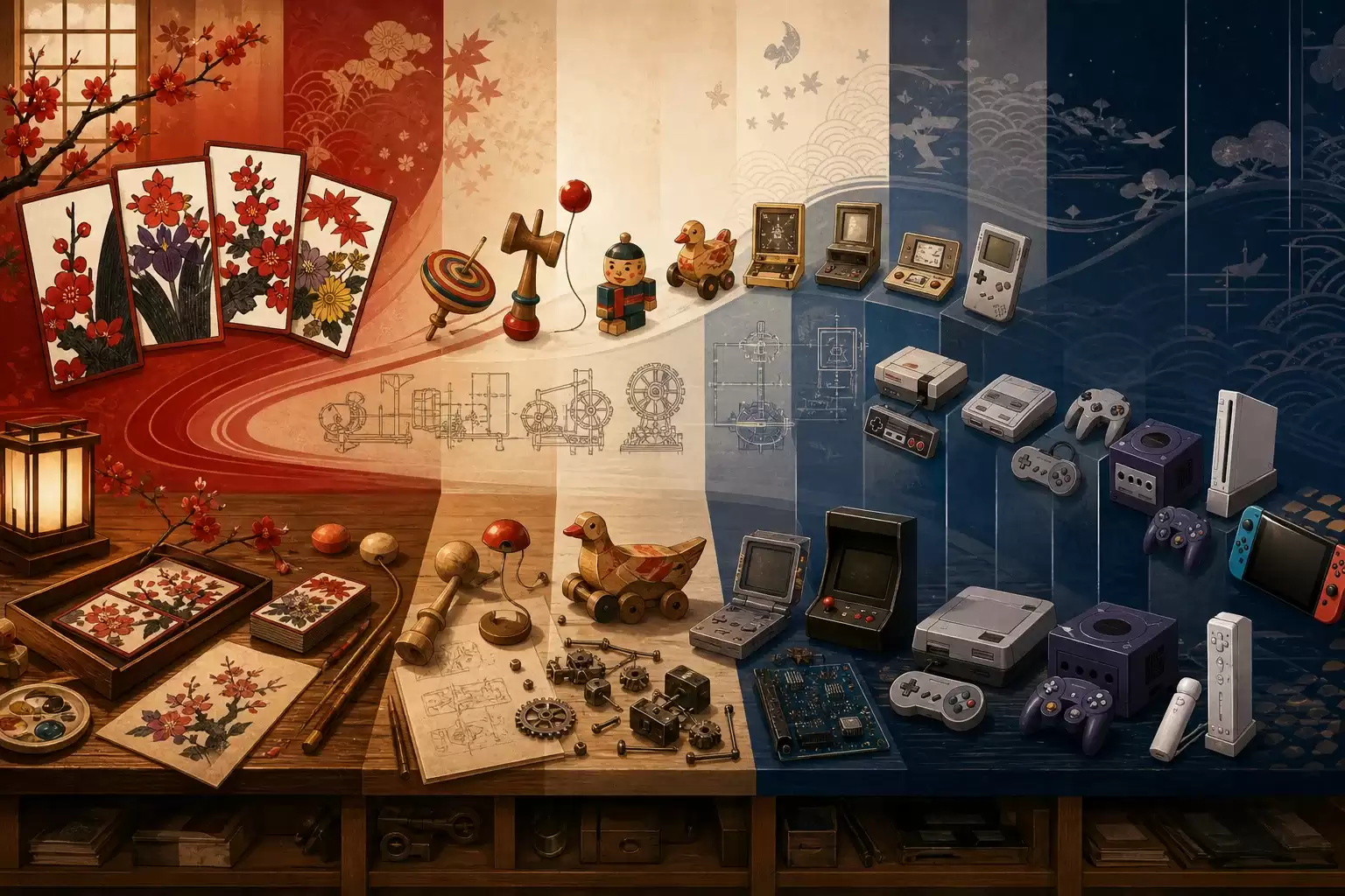 De la carte hanafuda à la console : la transformation de Nintendo