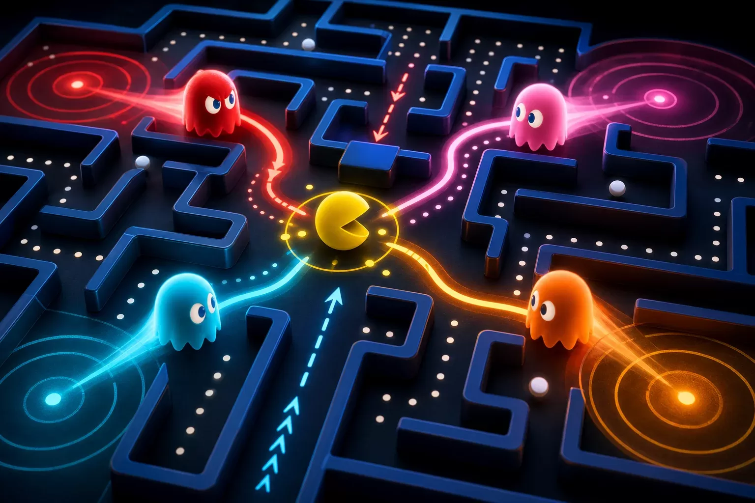 Fantômes de Pac-Man : noms, comportements et stratégies