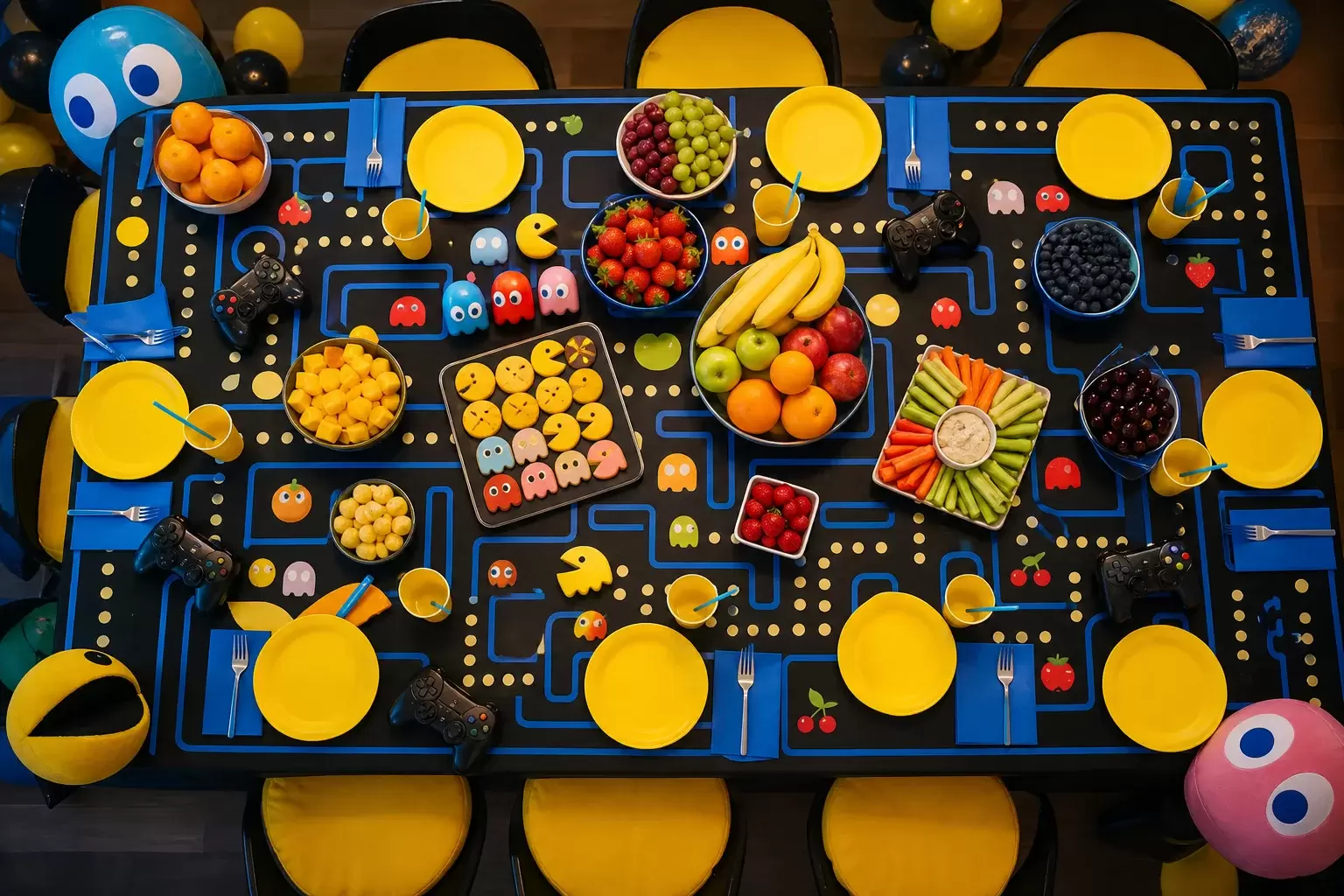 Organiser une fête Pac-Man : jeux, décoration et goûter