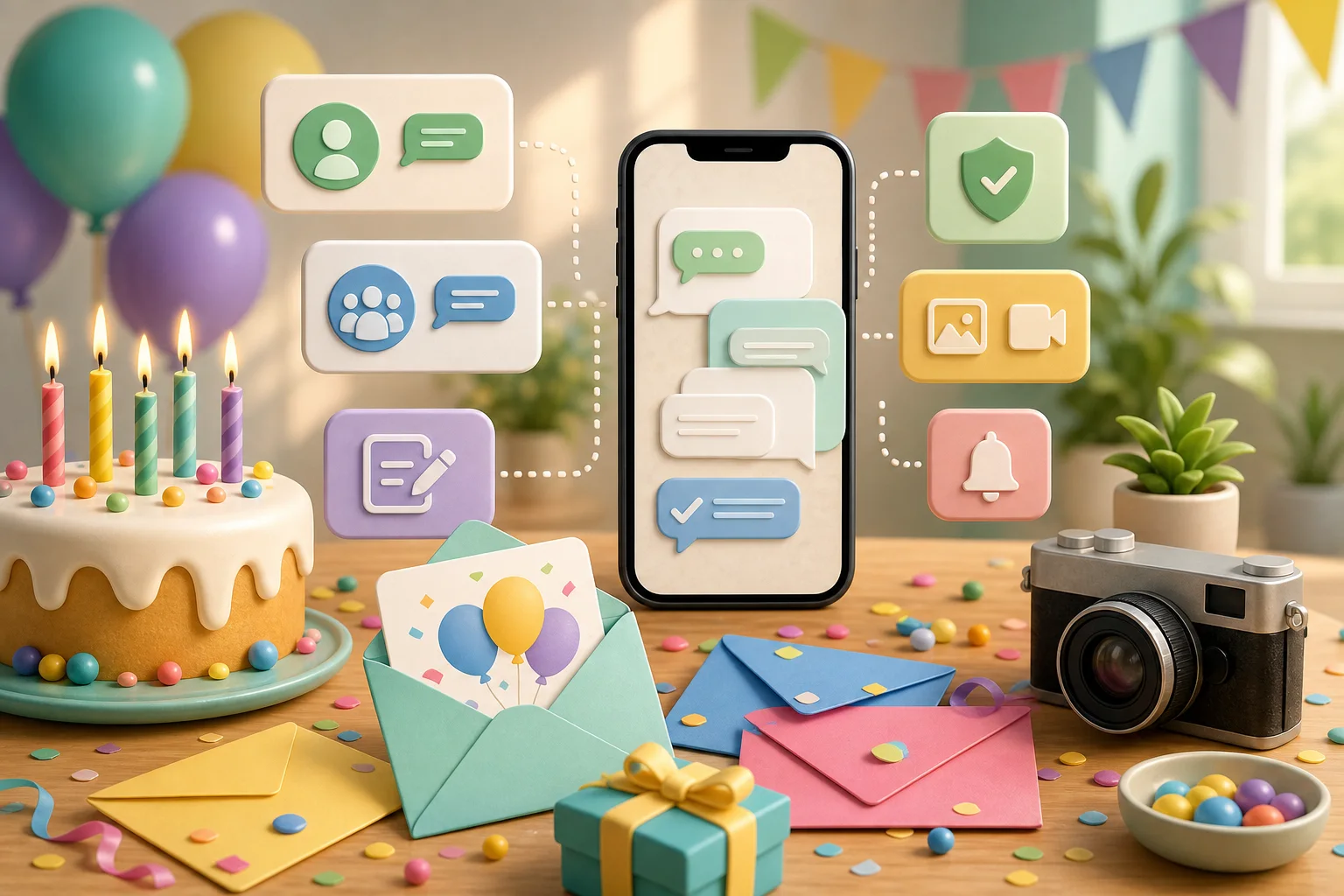 Organiser un anniversaire sur WhatsApp sans envahir les groupes