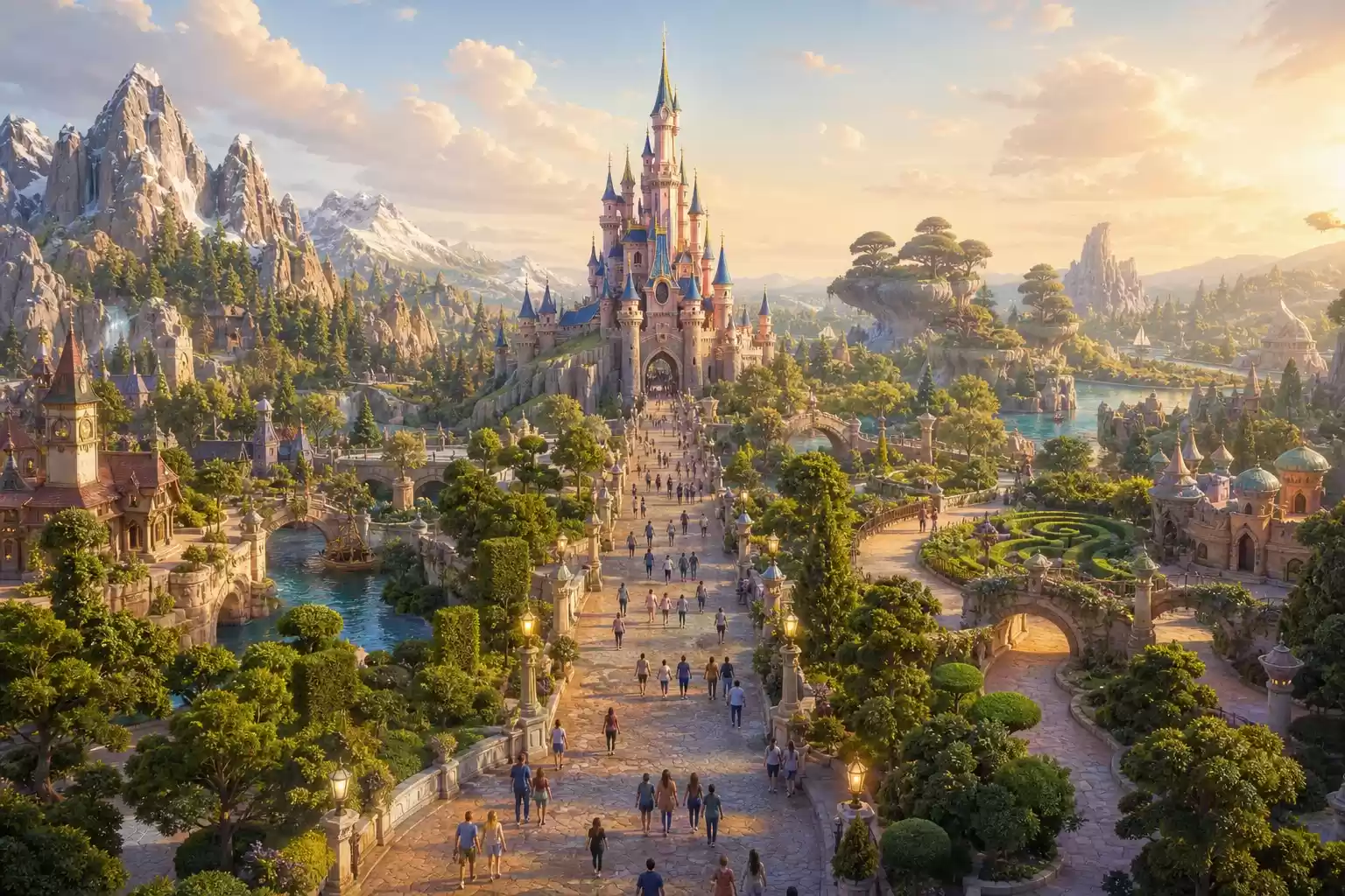 Château, lands et décors : l'identité de Disneyland Paris