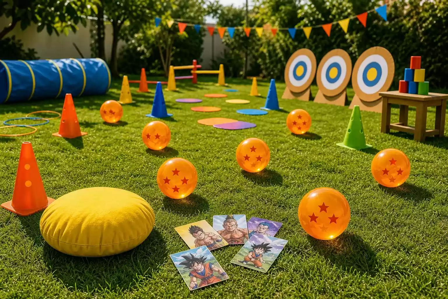Jeux Dragon Ball pour une fête d'enfant