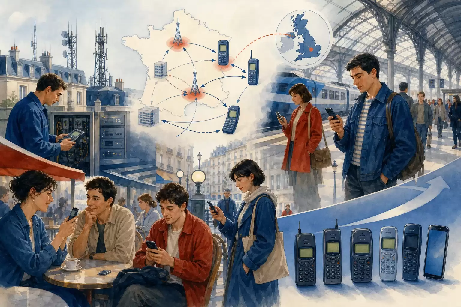 L'arrivée et l'adoption du SMS en France