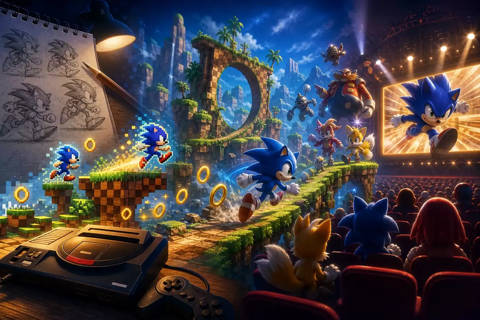 Histoire de Sonic, des jeux aux films