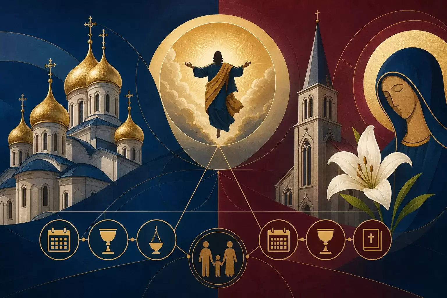 Ascension orthodoxe, catholique et Assomption : les différences