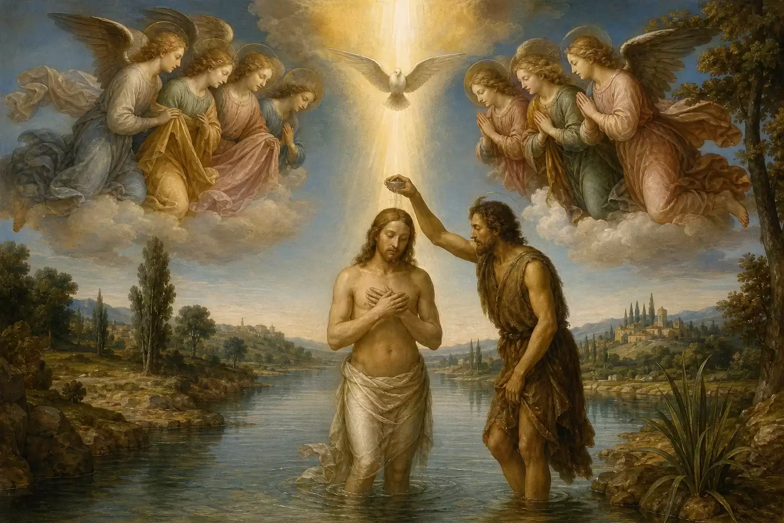 Le Baptême du Christ dans l'art