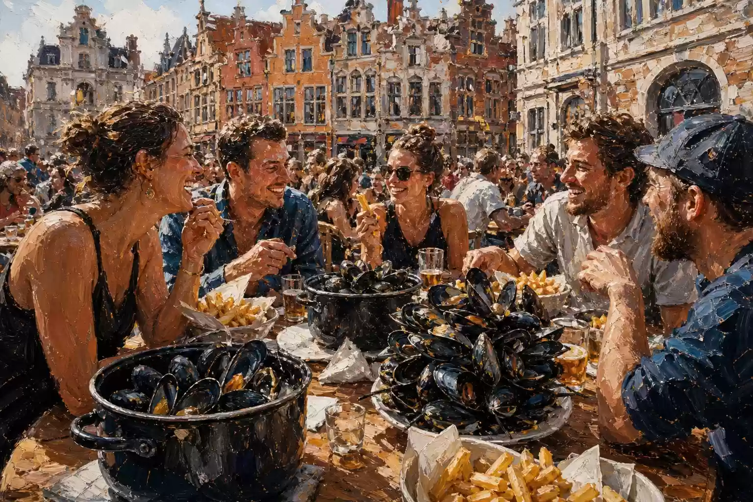 Moules-frites et coquilles à la Braderie de Lille