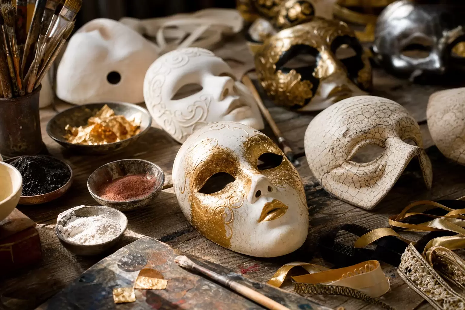 Masques vénitiens : formes, sens et fabrication