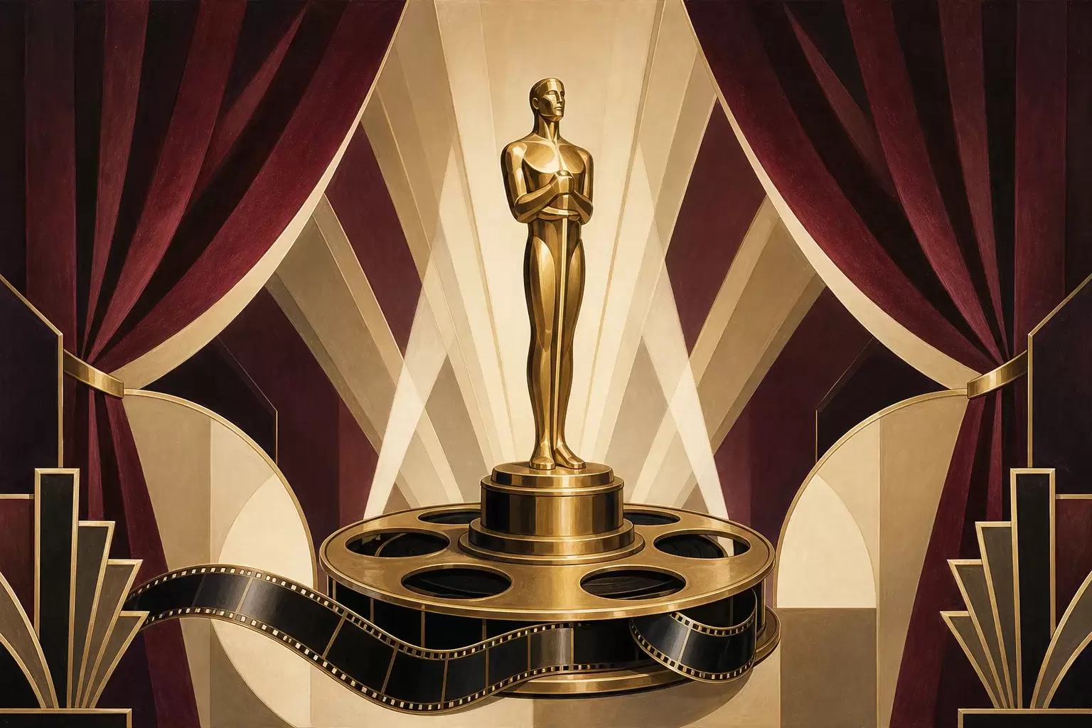 La statuette des Oscars et les symboles de la cérémonie