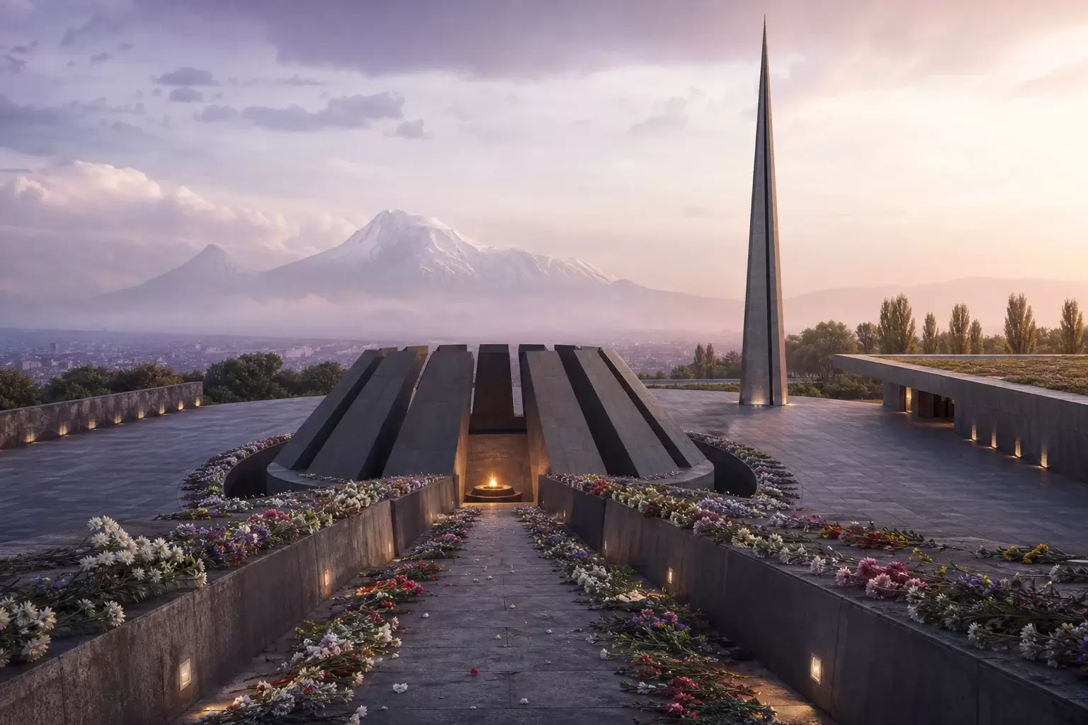 Tsitsernakaberd, le mémorial arménien du 24 avril