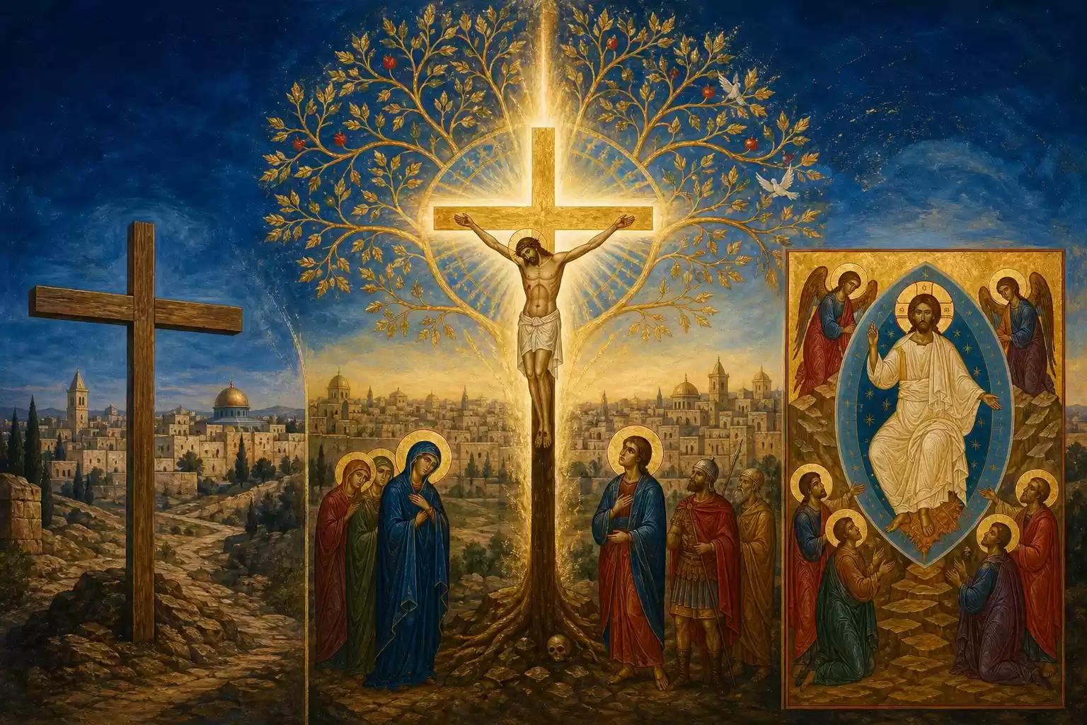 Croix glorieuse : symboles, icône et signification