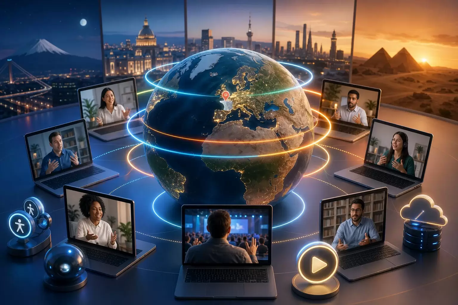 Suivre une conférence virtuelle mondiale depuis la France