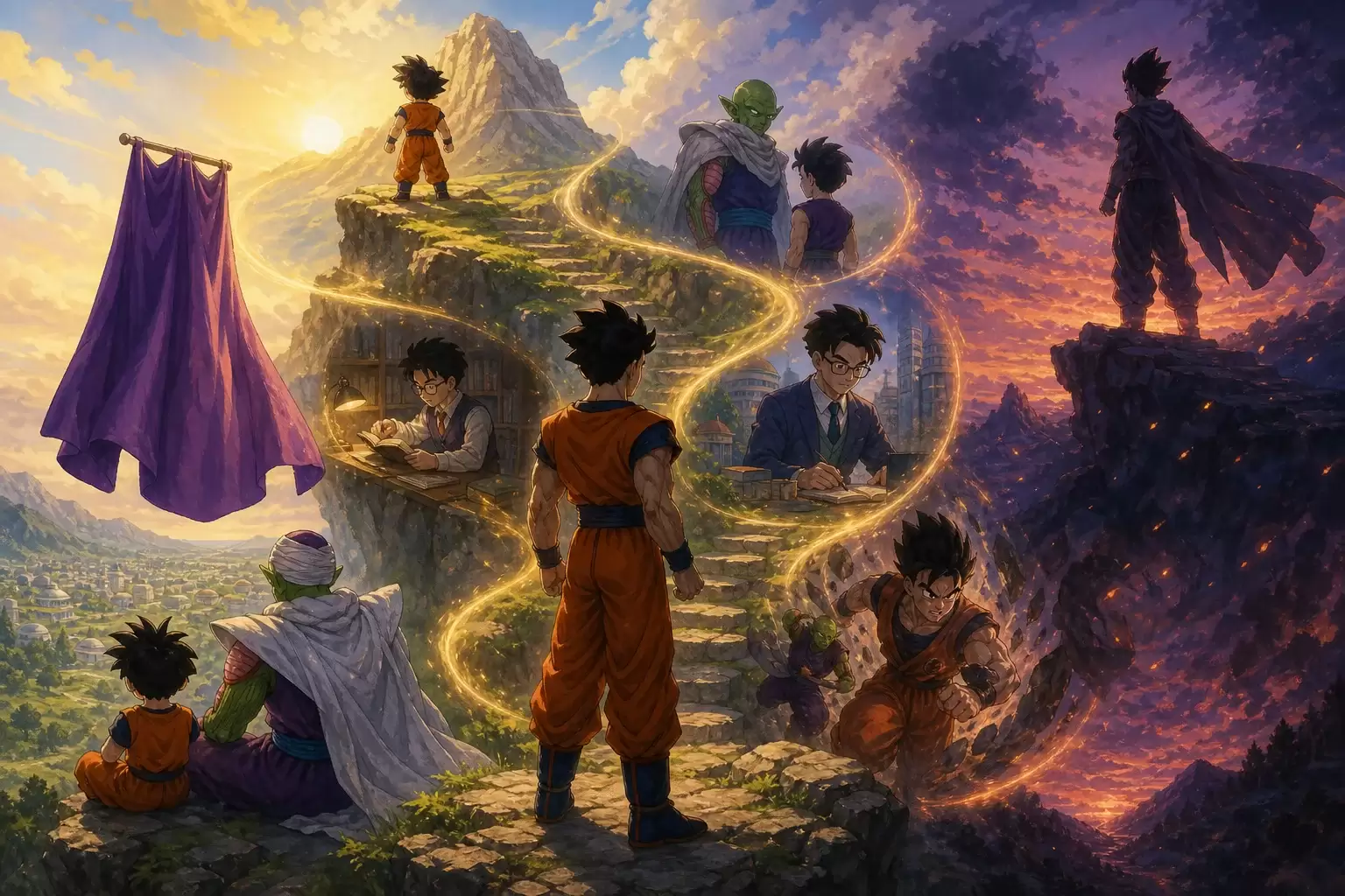 L'évolution de Son Gohan dans Dragon Ball