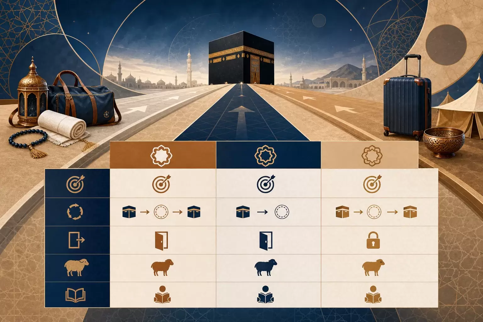 Ifrad, Tamattu et Qiran : les trois types de Hadj