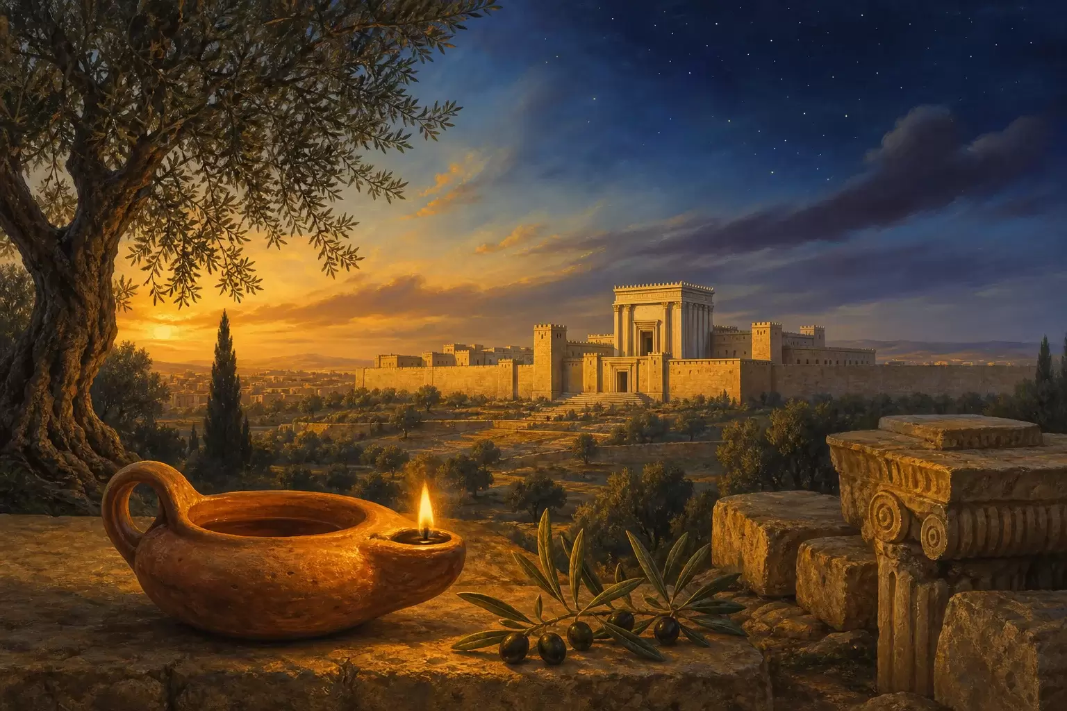 Maccabées, Temple et miracle de l'huile : le récit de Hanoucca