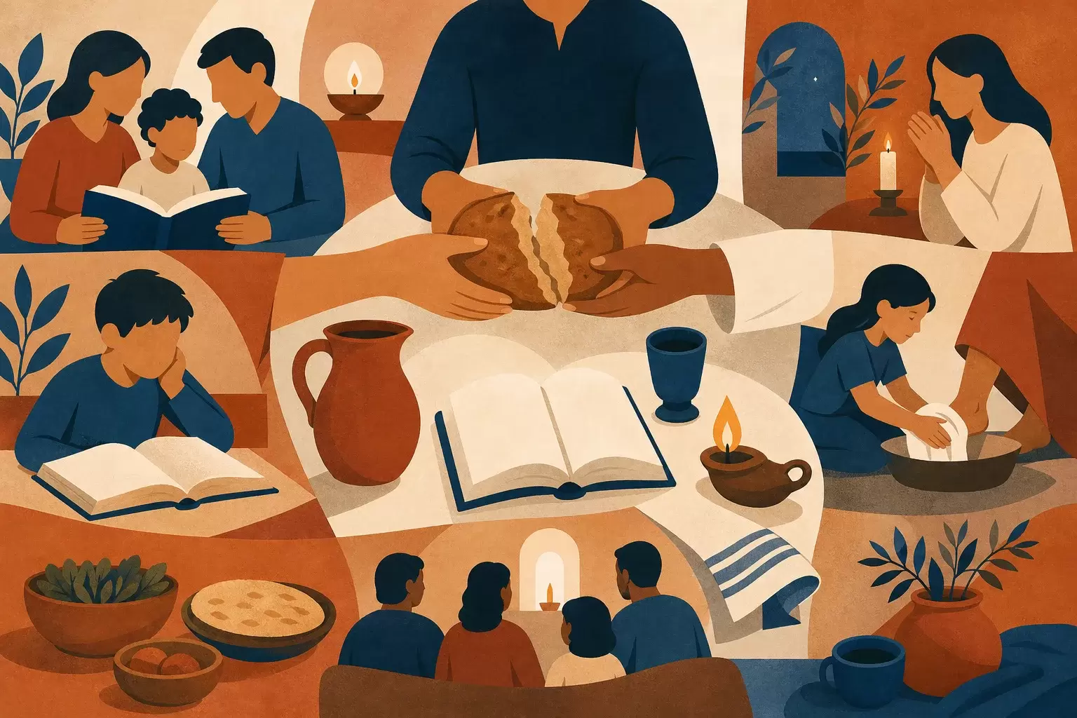Que faire le Jeudi saint en famille ou chez soi ?