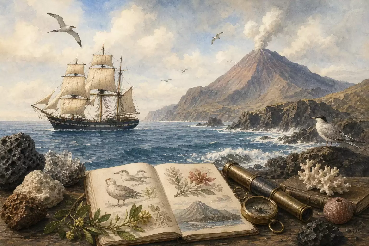 Le voyage du Beagle et les observations de Darwin