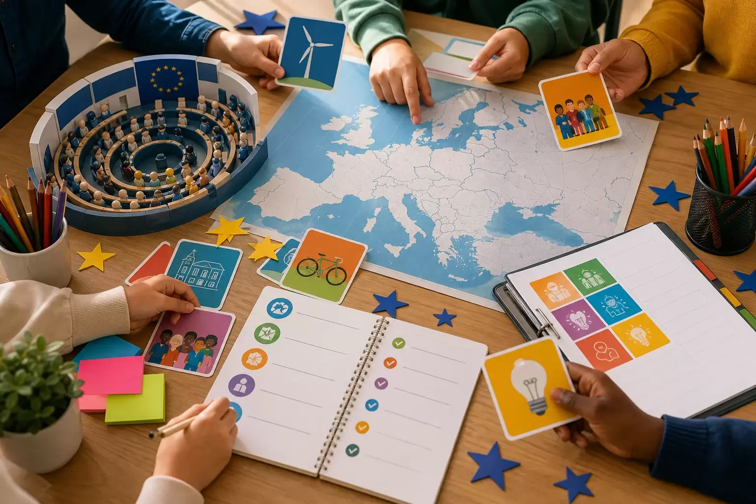 Activités pour la Journée de l'Europe à l'école