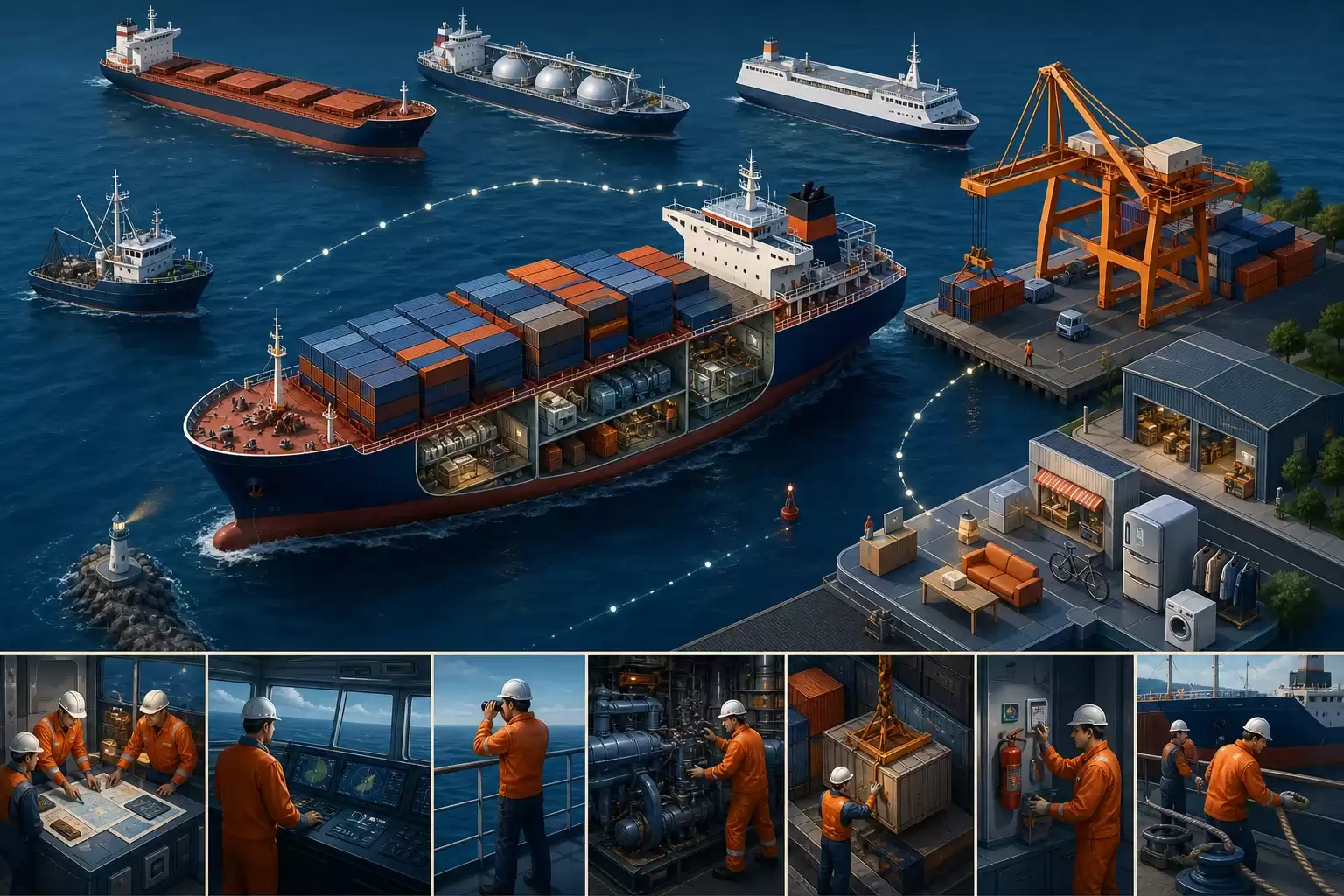 Comment les marins soutiennent le commerce et notre quotidien