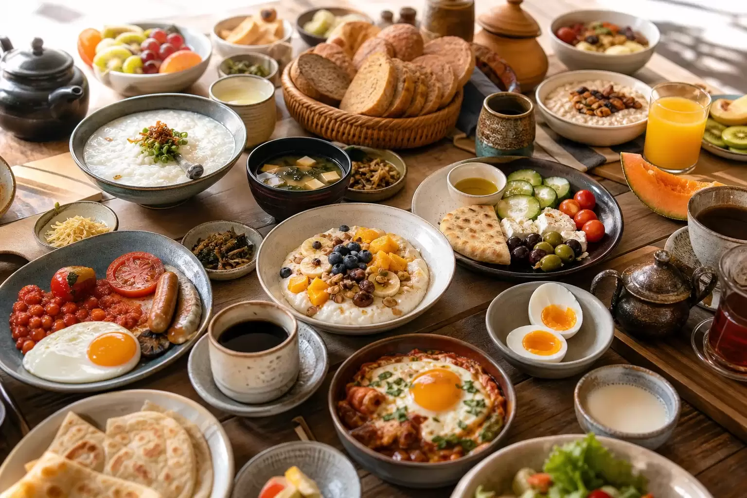 Petits déjeuners du monde : plats et cultures
