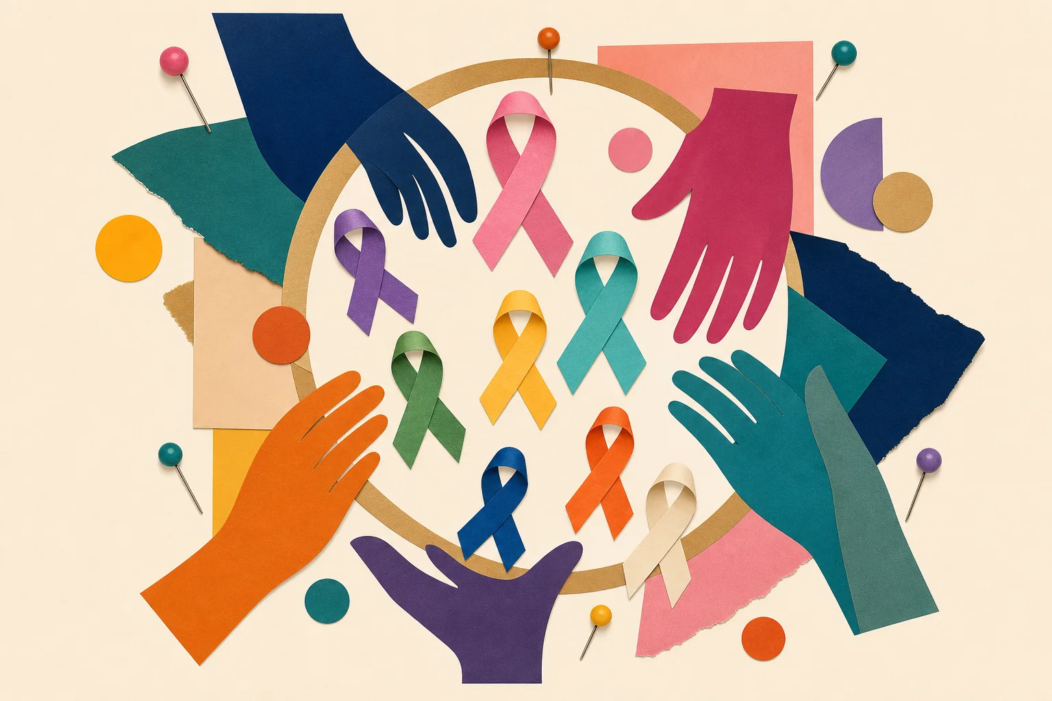 Rubans et couleurs du cancer: comprendre les symboles