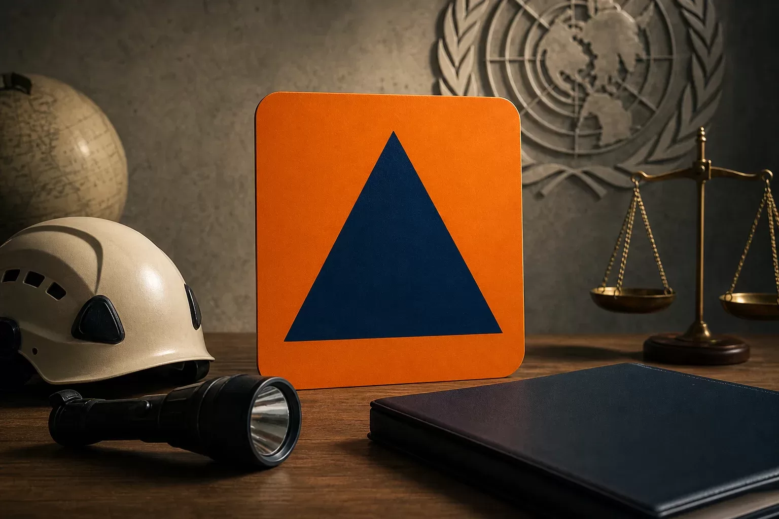Le symbole international de la protection civile expliqué