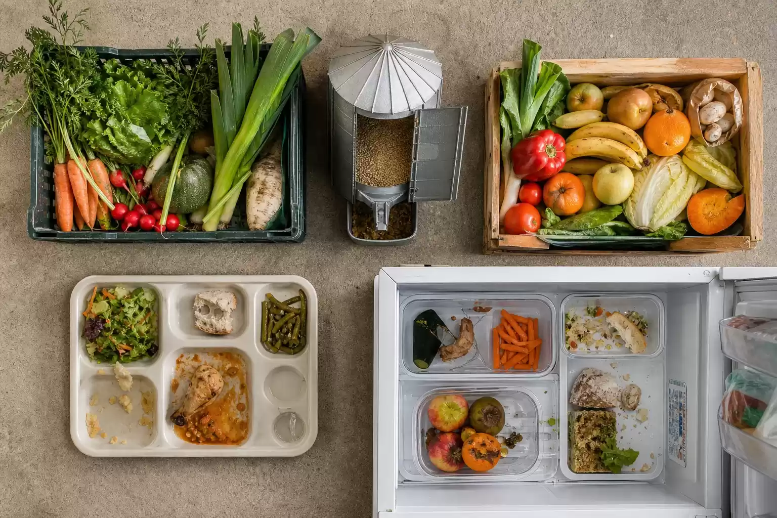 Pertes, gaspillage et déchets alimentaires: les différences