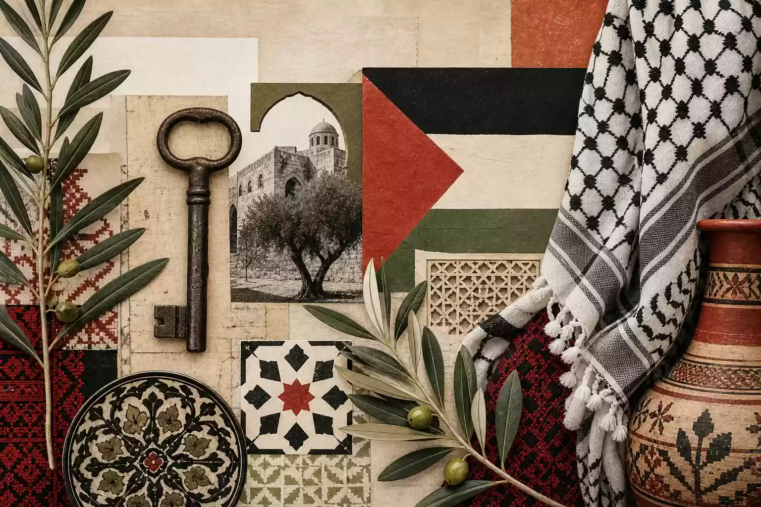 Olivier, clé, keffieh : comprendre les symboles palestiniens