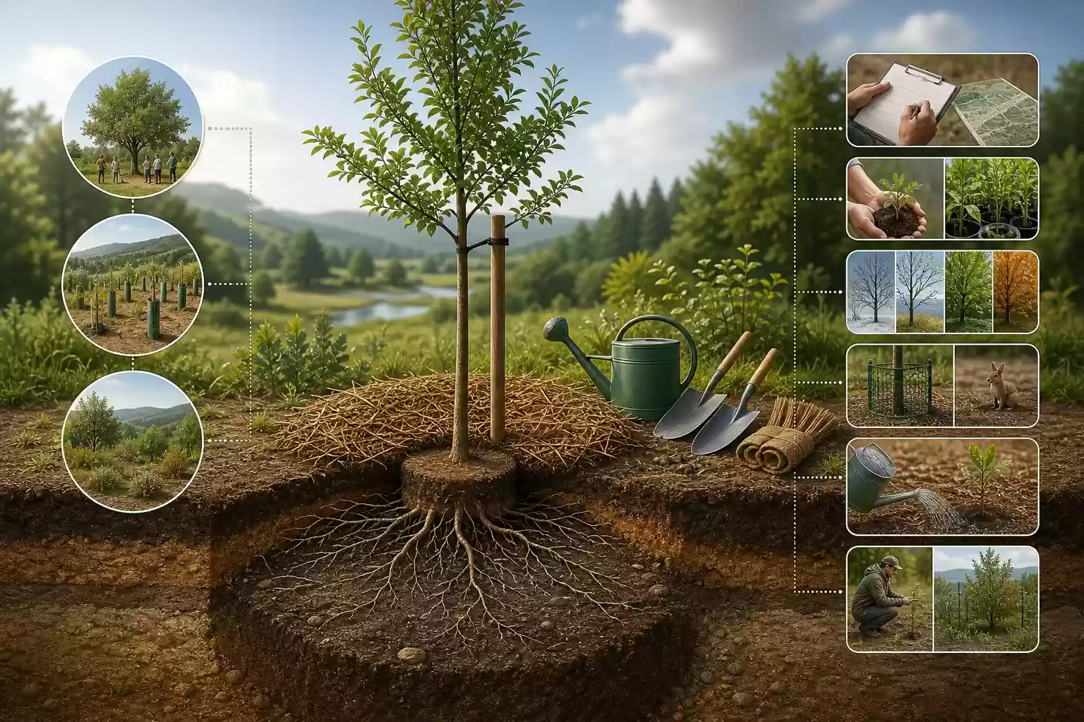 Planter un arbre : méthode et erreurs à éviter