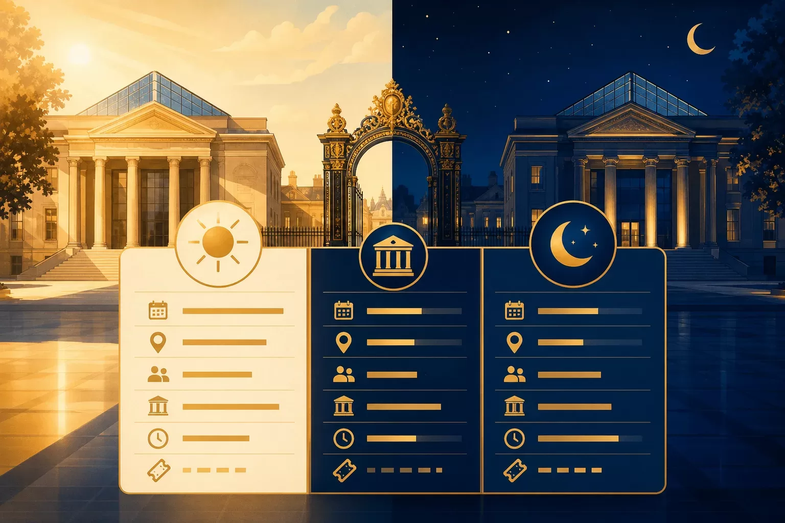 Journée des musées, Nuit des musées et patrimoine : les différences