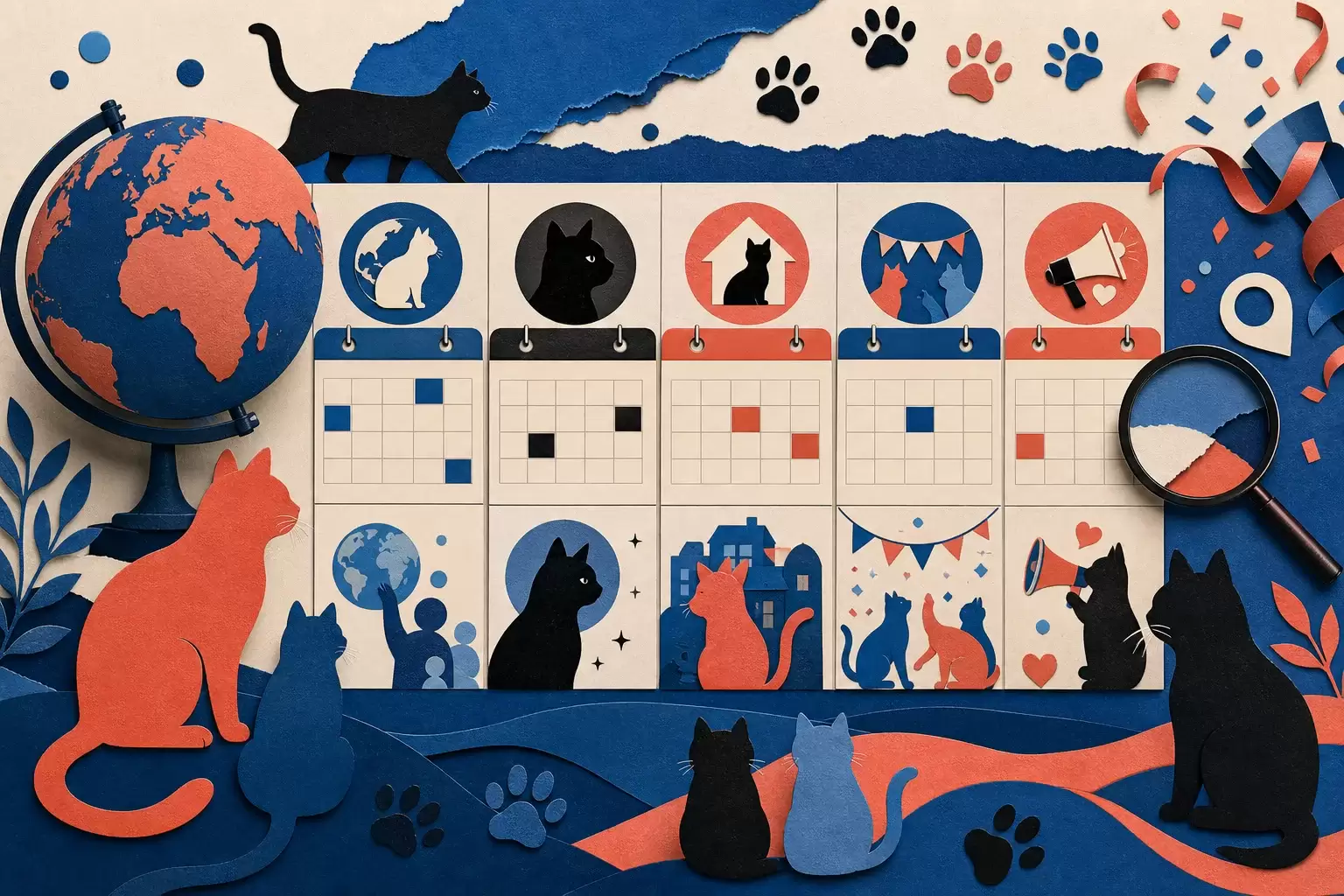 Journées consacrées aux chats : dates et différences