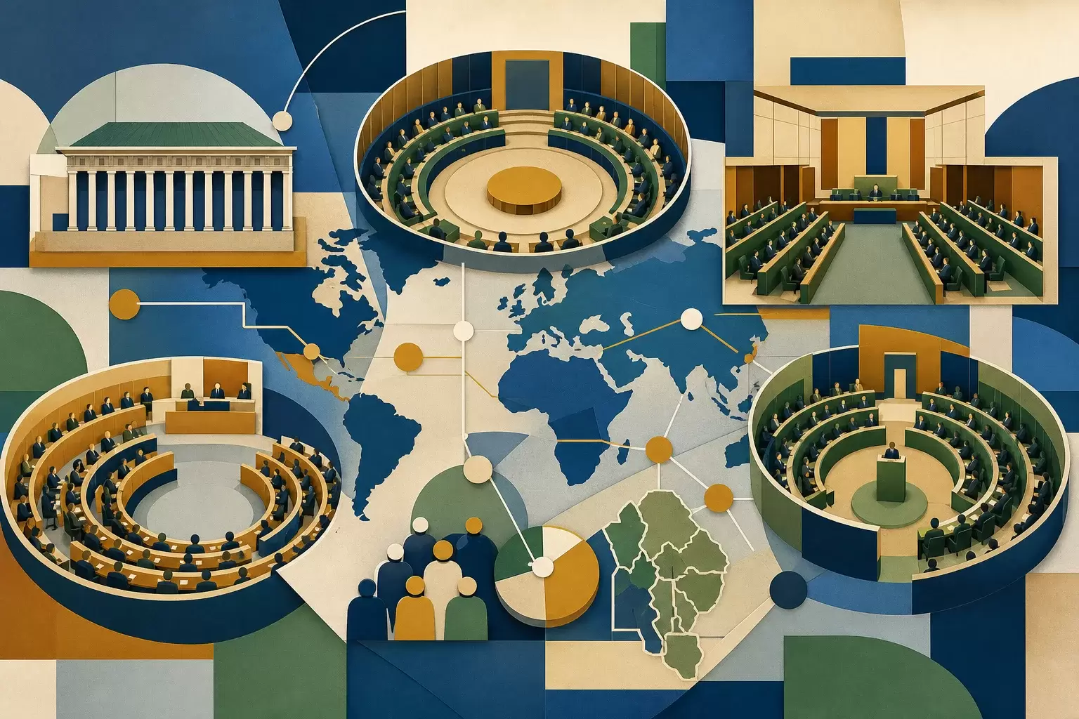 Parlements dans le monde: une chambre ou deux?