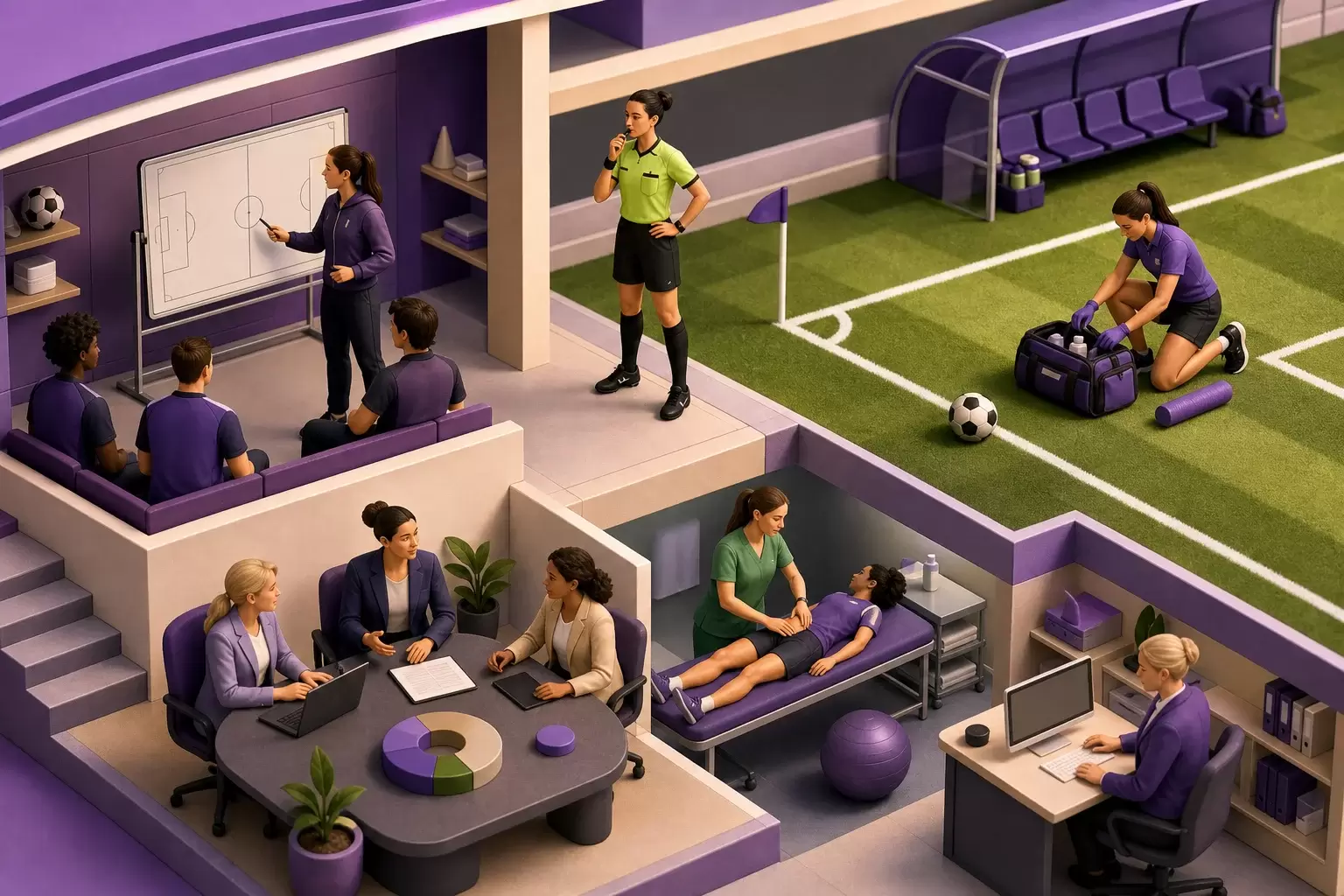 Dirigeantes, arbitres et entraîneuses dans le sport