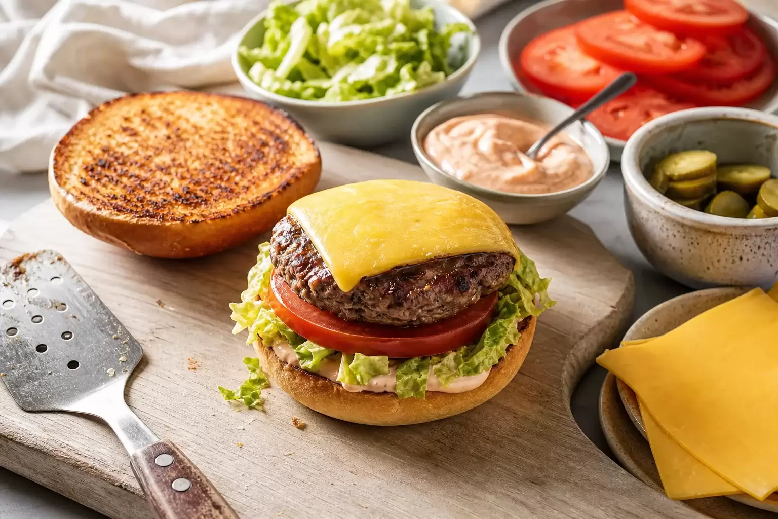Réussir un burger maison : textures, cuisson et montage