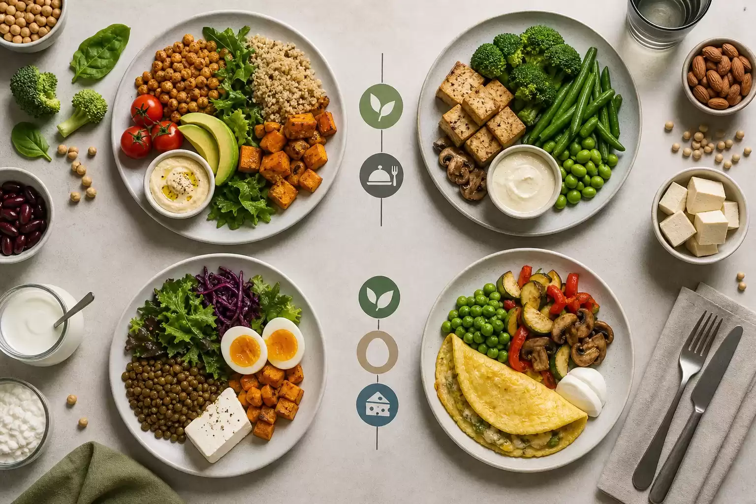 Végétarien, végétalien, végane ou flexitarien : les différences