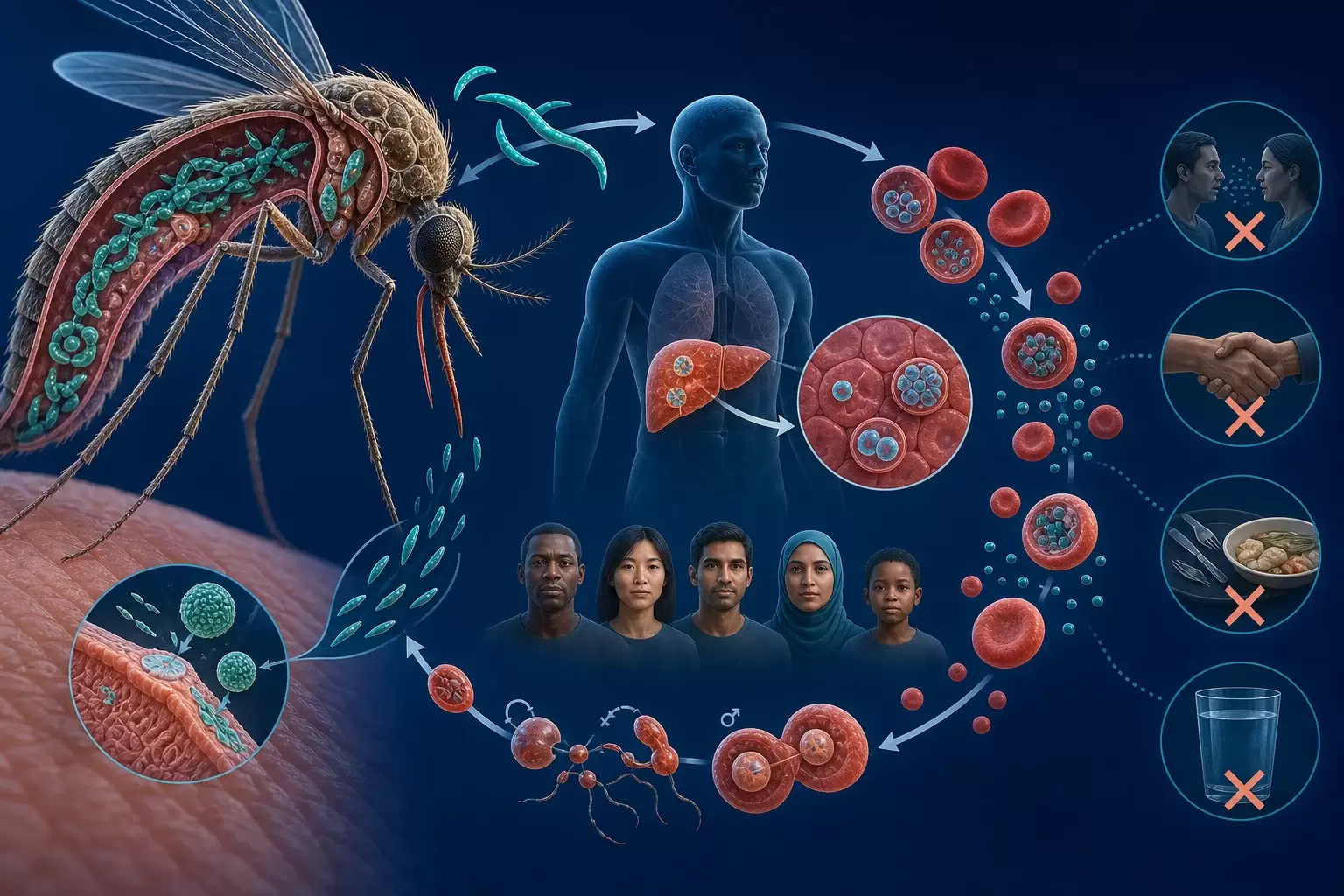 Comment le paludisme se transmet : moustique et Plasmodium