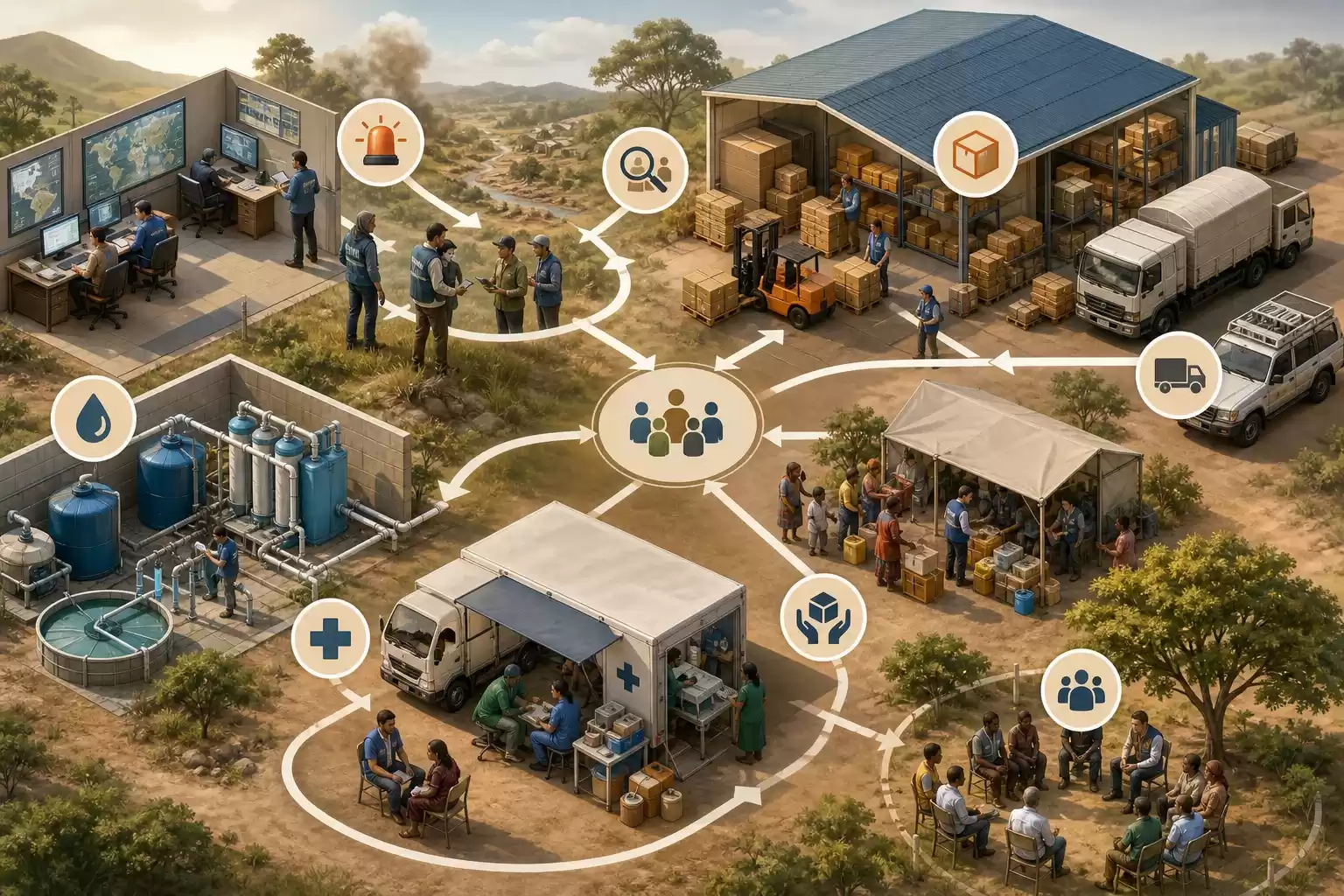 Comment fonctionne une intervention humanitaire ?
