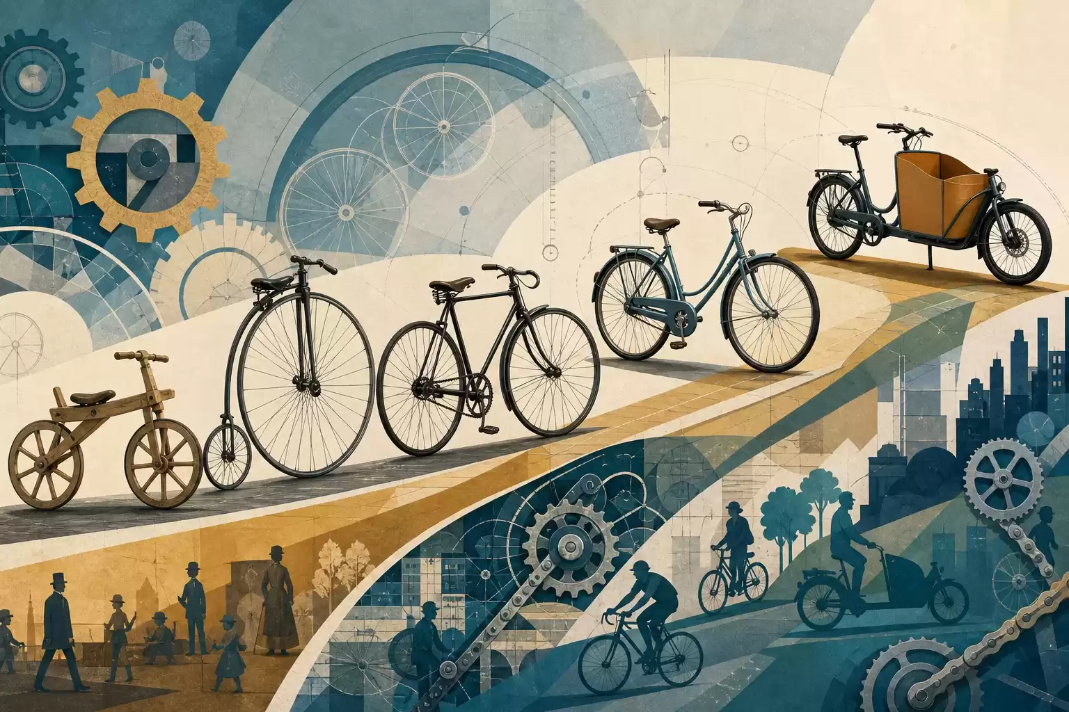 De la draisienne au vélo moderne : deux siècles d'évolution