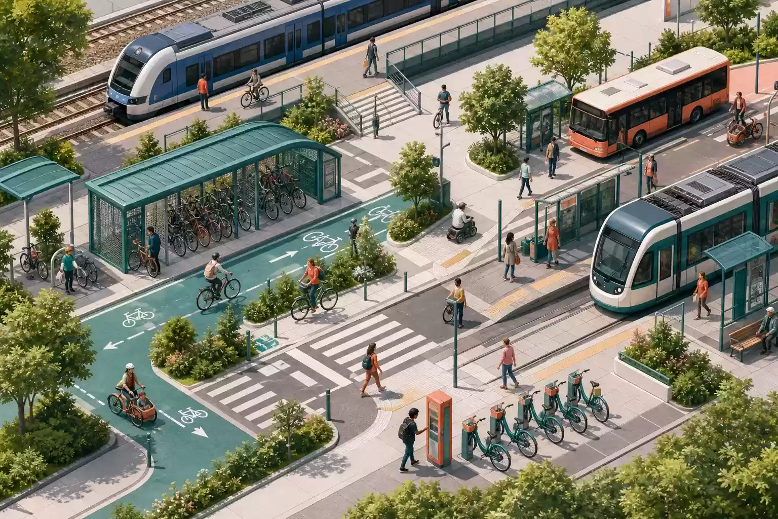 Vélo et transports publics : comprendre l'intermodalité