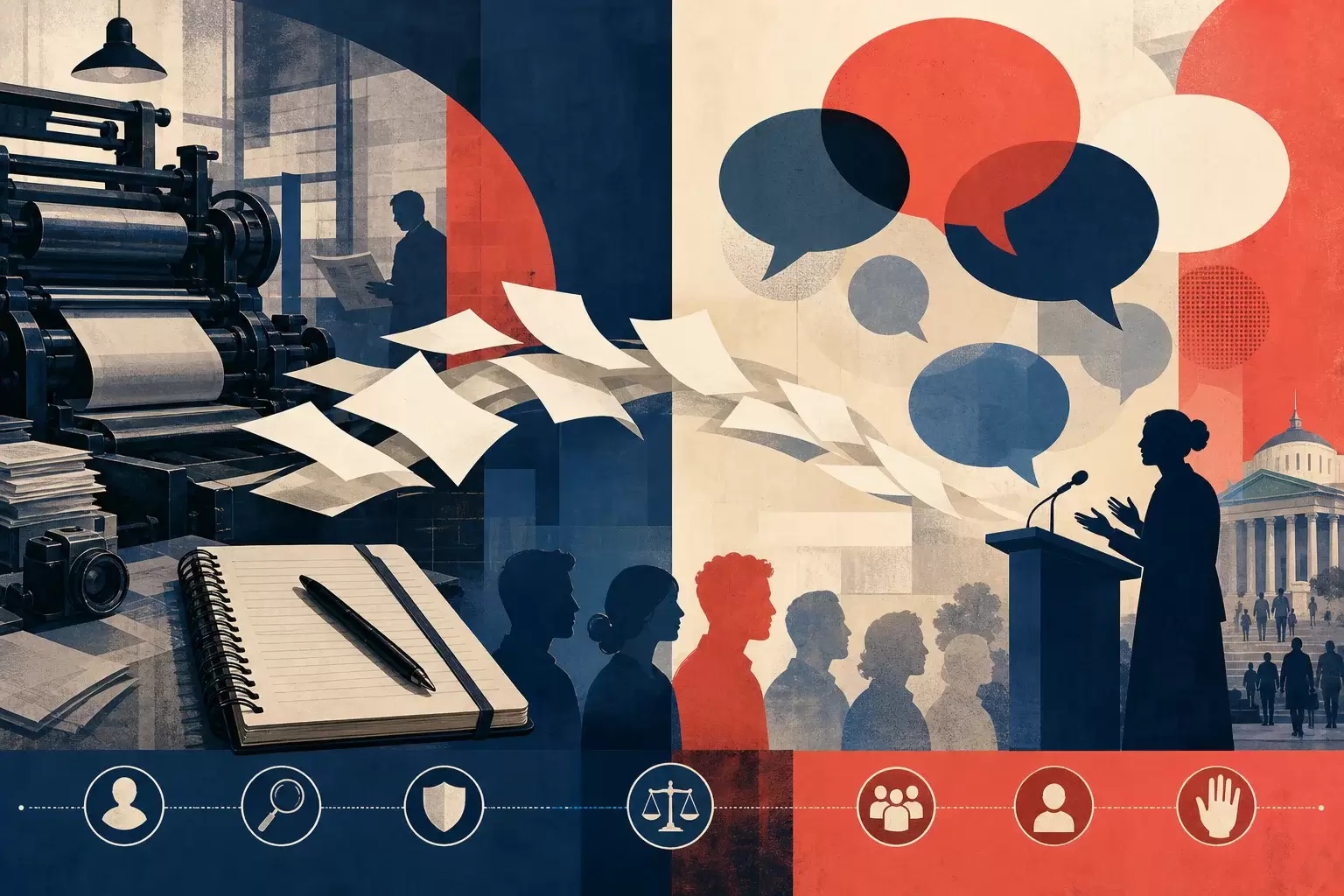 Liberté de la presse et liberté d'expression : les différences