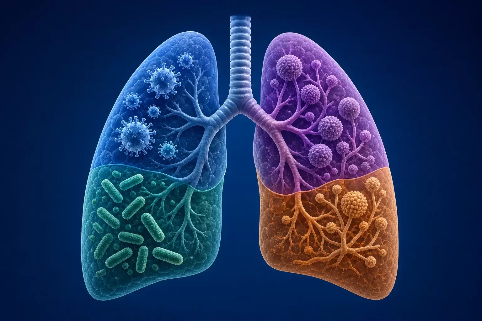 Types de pneumonie : causes et différences