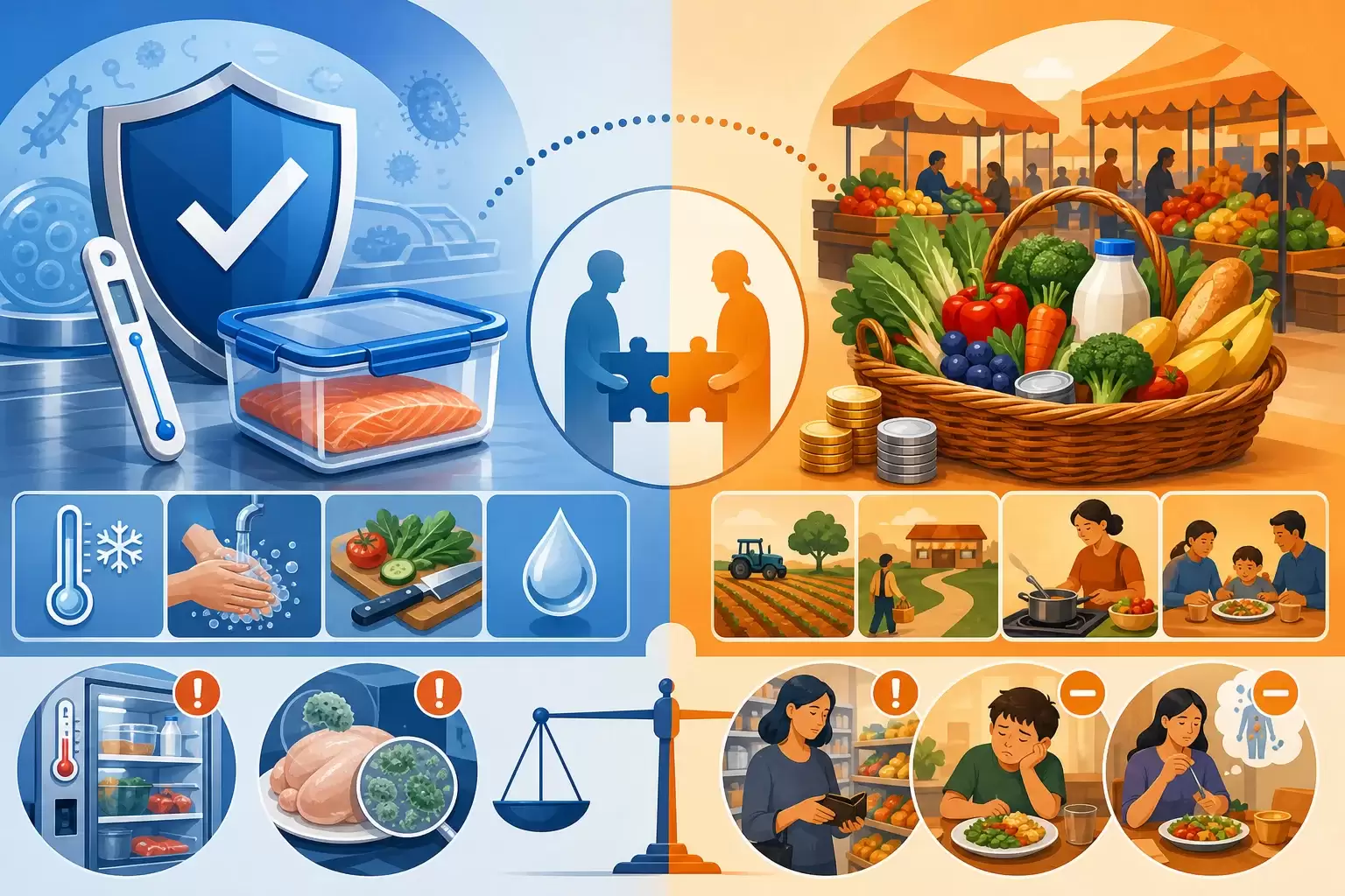 Sécurité sanitaire et sécurité alimentaire : les différences