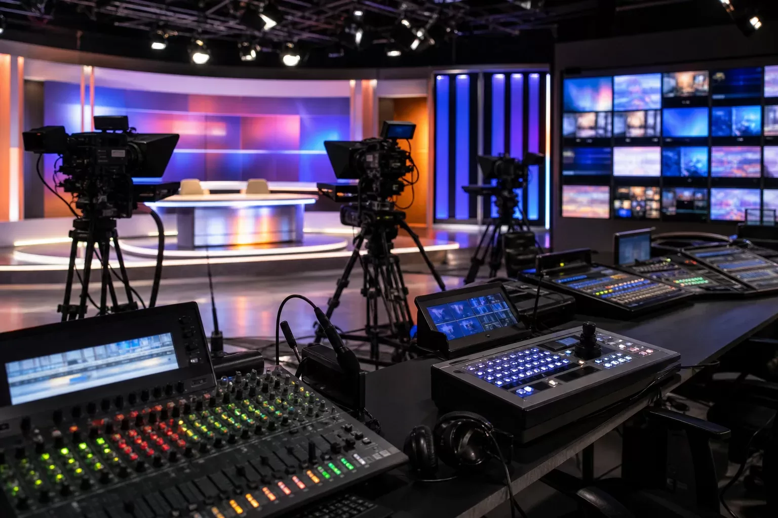 Dans les coulisses d'une émission de télévision