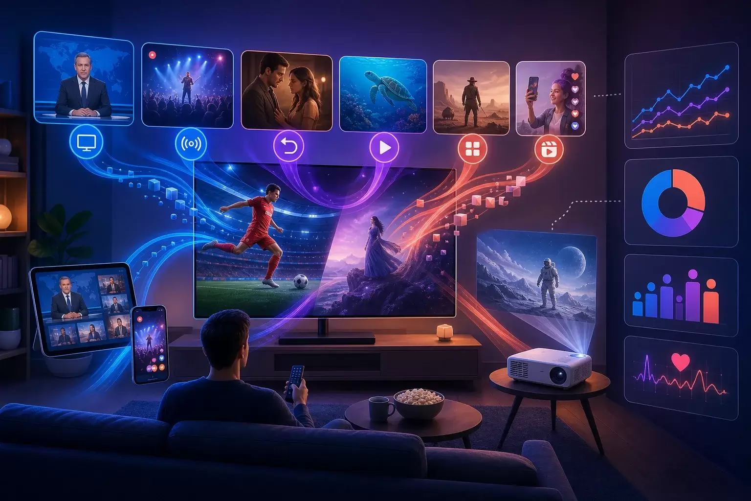Télévision, streaming et vidéo à la demande