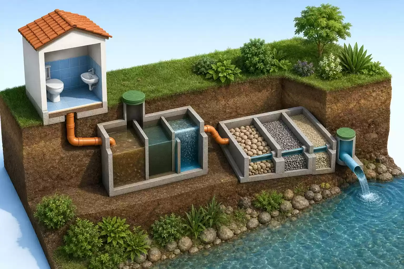 Ce qui se passe après la chasse d'eau