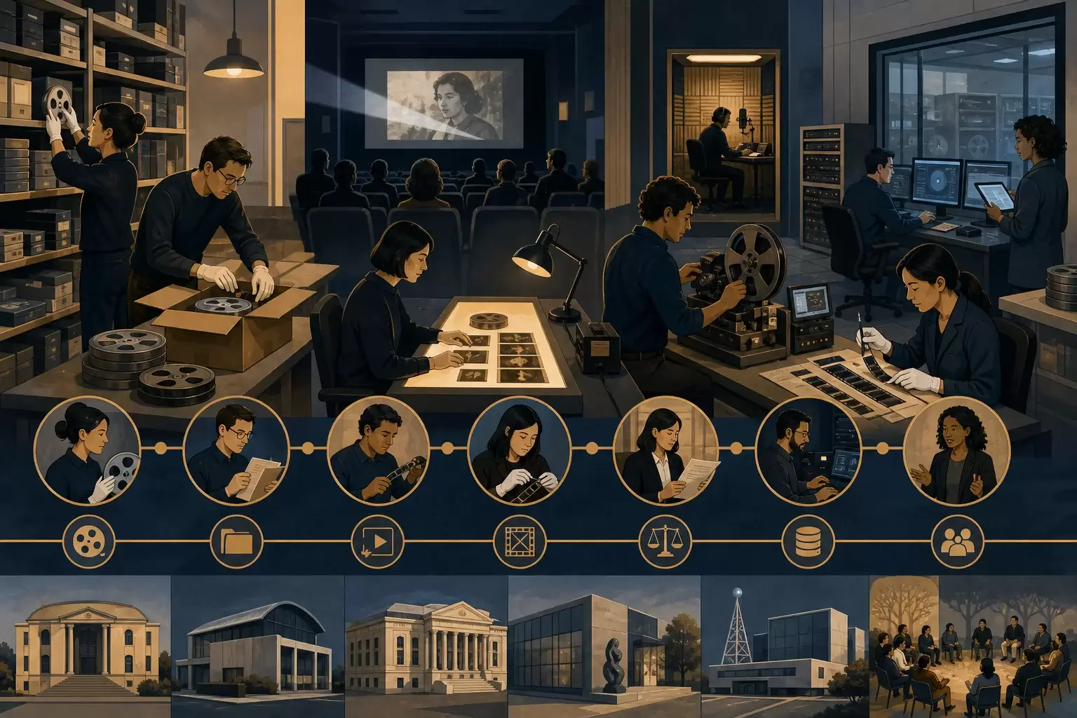 Les métiers et institutions de la préservation audiovisuelle